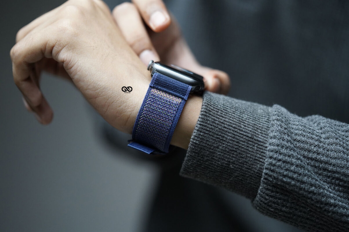 Trail Loop With Black Buckle For Apple Watch 42MM 41MM 40MM Series 4 5 6 7 8 9 10 11 SE SE 2 Gen