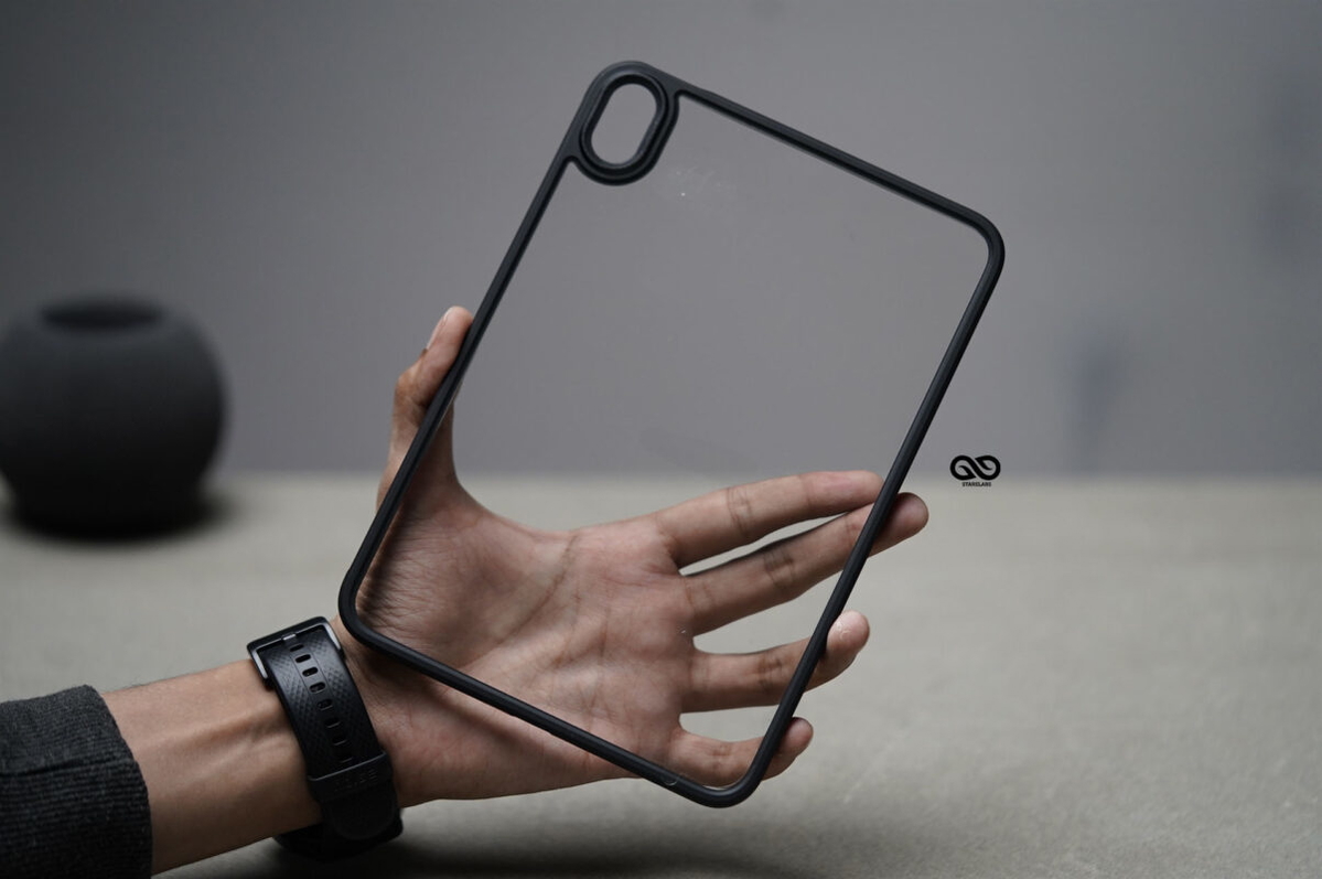 iPad Mini A17 Pro (2024), iPad Mini 6th Gen (2021) Black Transparent Case