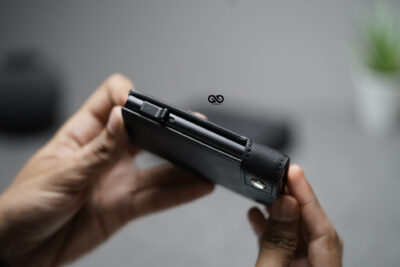 Classic Slim Vegan leather Minimalistic Pop Up Card and Cash Holder