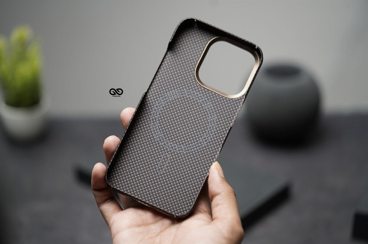 Magsafe Polar Desert Real Aramid Carbon Fiber Case For iPhone 16 Pro Max