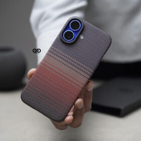 Magsafe Tangerine Orange Real Aramid Carbon Fiber Case For iPhone 16