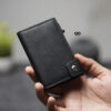Personalized Classic Slim Vegan leather Minimalistic Pop Up Card and Cash Holder