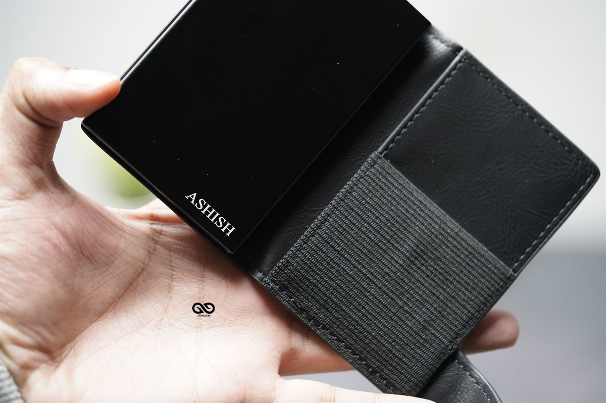 Personalized Classic Slim Vegan leather Minimalistic Pop Up Card and Cash Holder 6 Personalized Classic Slim Vegan leather Minimalistic Pop Up Card and Cash Holder - Image 6