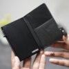 Personalized Classic Slim Vegan leather Minimalistic Pop Up Card and Cash Holder
