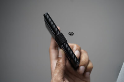 Personalized Slim Carbon Fiber Mini Pop Up Wallet