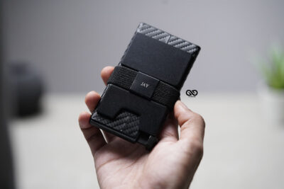 Personalized Slim Carbon Fiber Mini Pop Up Wallet