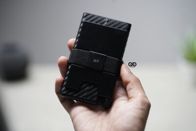Personalized Slim Carbon Fiber Mini Pop Up Wallet