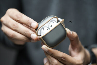 Desert Titanium Slim Matte AirPods Case For AirPods 4