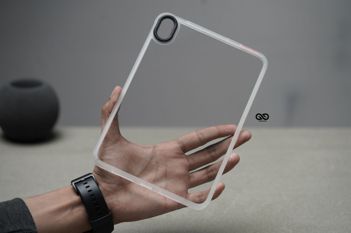 iPad Mini A17 Pro (2024), iPad Mini 6th Gen (2021) Frosted White Transparent Case