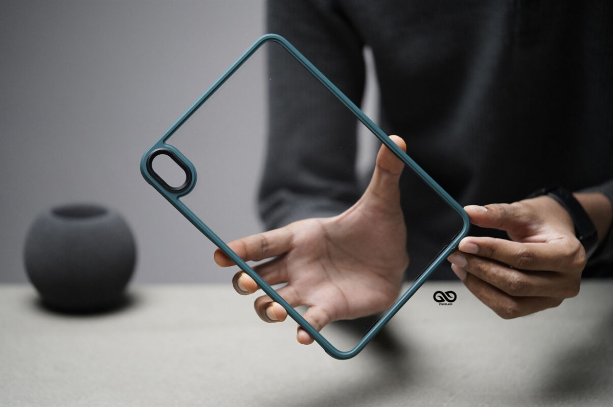iPad Mini A17 Pro (2024), iPad Mini 6th Gen (2021) Pine Green Transparent Case