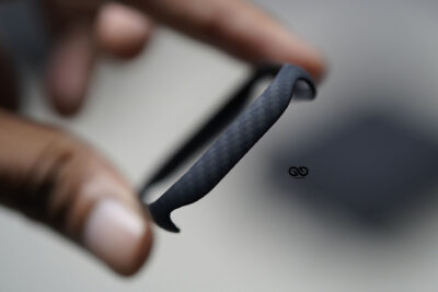 Black & Grey Real Aramid Carbon Fiber Bumper for Apple Watch 46 MM Series 10