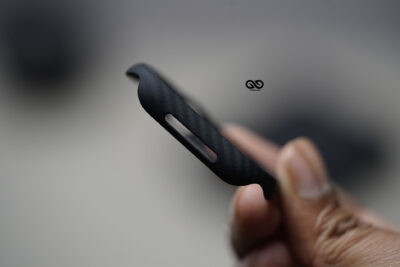 Black & Grey Real Aramid Carbon Fiber Bumper for Apple Watch 46 MM Series 10