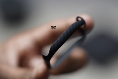 Black & Grey Real Aramid Carbon Fiber Bumper for Apple Watch 46 MM Series 10