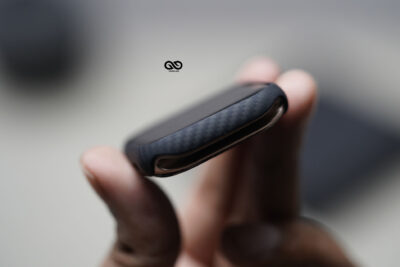 Black & Grey Real Aramid Carbon Fiber Bumper for Apple Watch 46 MM Series 10