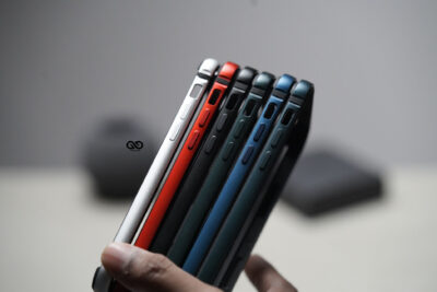 Black Fiber Bumper for iPhone 12 Mini (Bumper, not a Case)