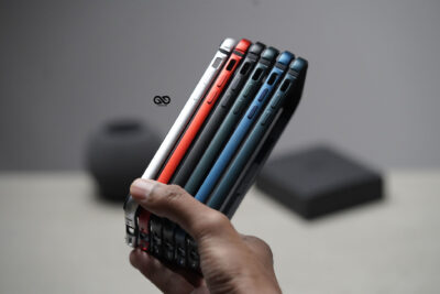 Black Fiber Bumper for iPhone 12 Mini (Bumper, not a Case)