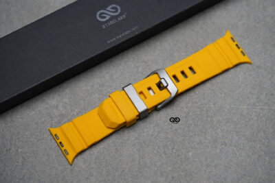 Silicone AeroFlex Sports Band with Buckle for Apple Watch 44MM 45MM 46MM Series 4 5 6 7 8 9 10 11 (SE 2 3 Gen)