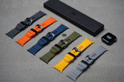 Silicone AeroFlex Sports Band with Buckle for Apple Watch 44MM 45MM 46MM Series 4 5 6 7 8 9 10 11 (SE 2 3 Gen)