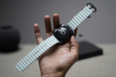 Silicone Ocean Band With Black Buckle For Apple Watch 49 (Series Ultra/Ultra 2/Ultra 3)