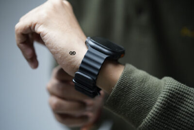 Silicone Ocean Band With Black Buckle For Apple Watch 49 (Series Ultra/Ultra 2/Ultra 3)