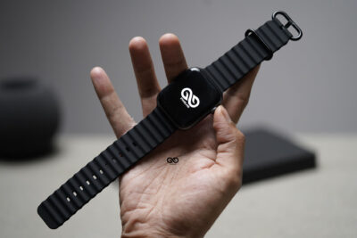 Silicone Ocean Band With Black Buckle For Apple Watch 44MM 45MM 46MM Series 4 5 6 7 8 9 10 11 (SE 2 3 Gen)