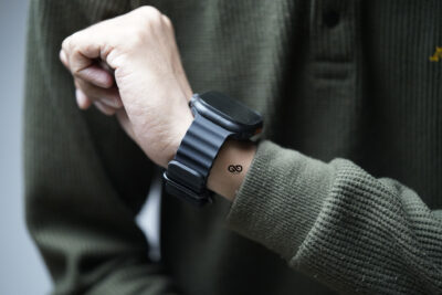 Silicone Ocean Band With Black Buckle For Apple Watch 49 (Series Ultra/Ultra 2/Ultra 3)