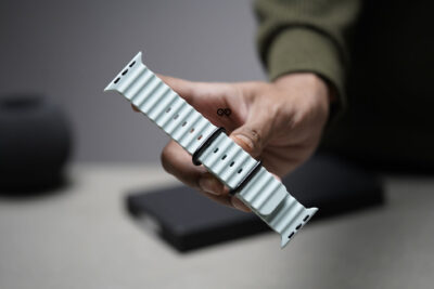 Silicone Ocean Band With Black Buckle For Apple Watch 44MM 45MM 46MM Series 4 5 6 7 8 9 10 11 (SE 2 3 Gen)