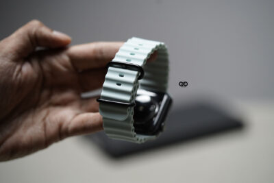 Silicone Ocean Band With Black Buckle For Apple Watch 44MM 45MM 46MM Series 4 5 6 7 8 9 10 11 (SE 2 3 Gen)