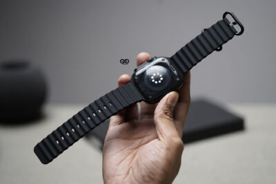 Silicone Ocean Band With Black Buckle For Apple Watch 49 (Series Ultra/Ultra 2/Ultra 3)