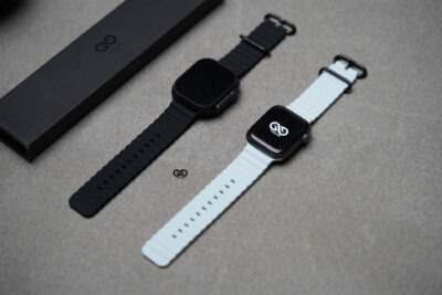 Silicone Ocean Band With Black Buckle For Apple Watch 44MM 45MM 46MM Series 4 5 6 7 8 9 10 11 (SE 2 3 Gen)
