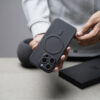 Dark Black Magsafe Ultra Thin Case For iPhone 15/15Pro