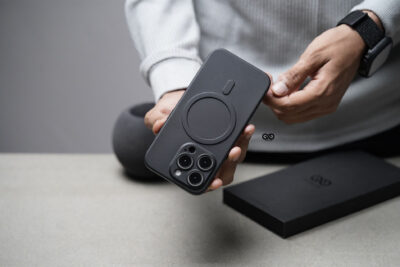 Dark Black Magsafe Ultra Thin Case For iPhone 15/15Pro