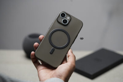 Gradient Black Magsafe Ultra Thin Case For iPhone 15Plus/15ProMax