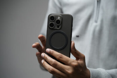 Gradient Black Magsafe Ultra Thin Case For iPhone 15Plus/15ProMax