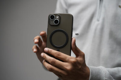 Gradient Black Magsafe Ultra Thin Case For iPhone 15Plus/15ProMax