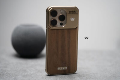 Personalized Wood Case With Titanium Frame