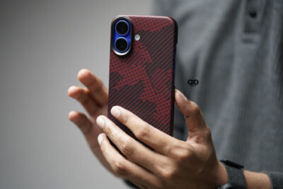 Magsafe Red Sea Real Aramid Carbon Fiber Case For iPhone 16