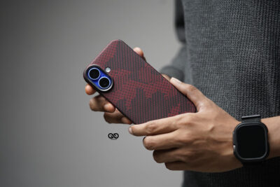 Magsafe Red Sea Real Aramid Carbon Fiber Case For iPhone 16