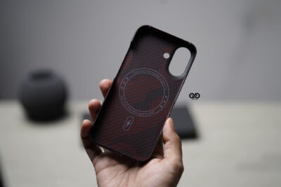 Magsafe Red Sea Real Aramid Carbon Fiber Case For iPhone 16
