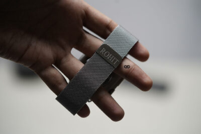 Personalized Magnetic metal loop strap for Apple Watch 42MM 41MM 40MM Series 4 5 6 7 8 9 10 11 SE SE 2 Gen