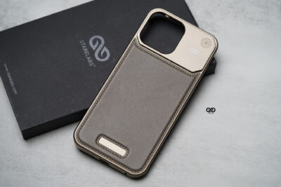 Vegan Leather Case With Titanium Frame