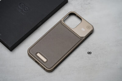 Vegan Leather Case With Titanium Frame