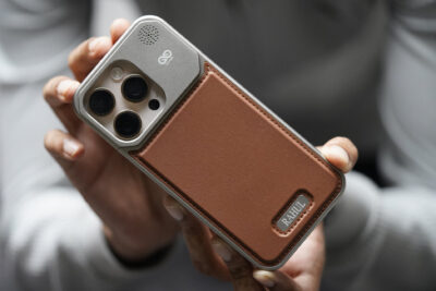 Personalized Vegan Leather Case With Titanium Frame