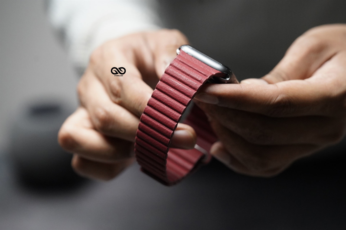 Wine Red Magnetic Leather Loop for Apple Watch 42MM 41MM 40MM Series 4 5 6 7 8 9 10 11 SE SE 2 Gen 5 Wine Red Magnetic Leather Loop for Apple Watch 42MM 41MM 40MM Series 4 5 6 7 8 9 10 11 SE SE 2 Gen - Image 5