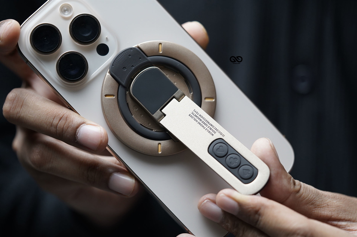 360 Degree Rotating Magnetic Ring Holder with Kickstand Feature 2 360 Degree Rotating Magnetic Ring Holder with Kickstand Feature - Image 2