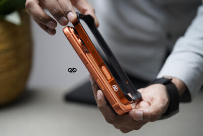 Cosmic Orange Fiber Bumper for iPhone 17 Pro Max (Bumper, not a Case)