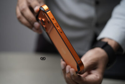 Cosmic Orange Fiber Bumper for iPhone 17 Pro Max (Bumper, not a Case)