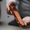 Cosmic Orange Fiber Bumper for iPhone 17 Pro (Bumper, not a Case)