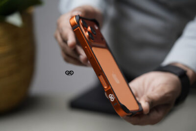 Cosmic Orange Fiber Bumper for iPhone 17 Pro Max (Bumper, not a Case)