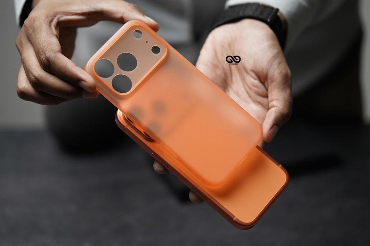 Cosmic Orange Ultra Thin Case For iPhone 17 Pro/17 Pro Max (Camera Cutout)